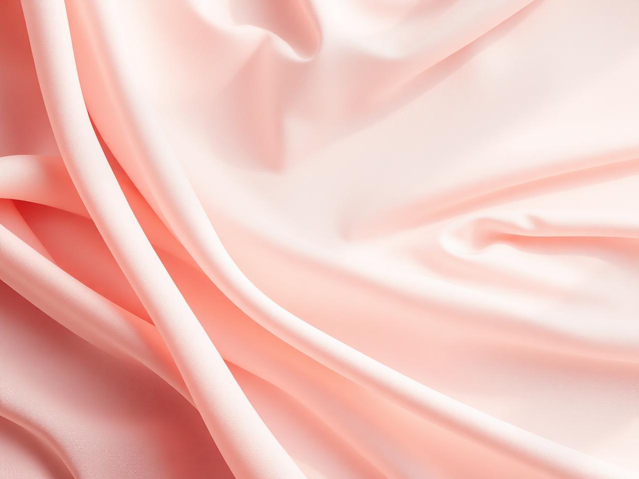 Soft silk fabric in blush pink